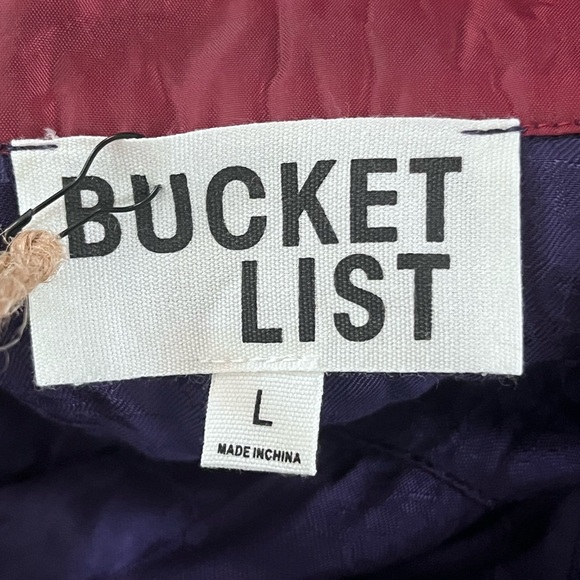 BUCKETLIST Clothing Women's Front Tie Button Down Jumpsuit Jacquard Navy L - Picture 9 of 11